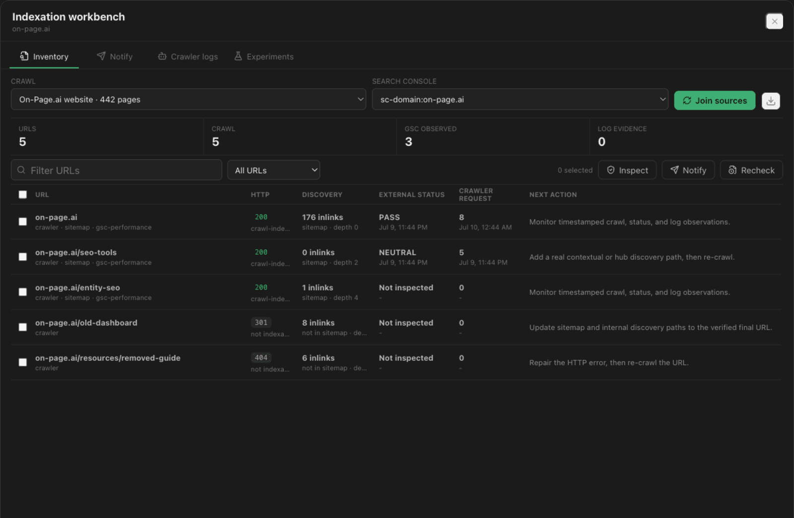 GEO SEO SuperApp indexation workbench